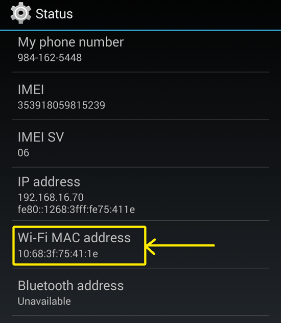 Find Mac Address For Iphone
